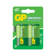 Батарейка GP Greencell D R20-2BL (13G-2CR2)- Тип D - 2 штуки в упаковке